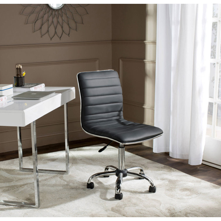 Leather desk outlet chair wayfair